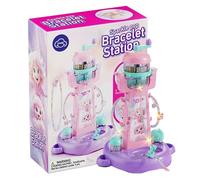 Máquina de cuentas de - Juego de joyería de princesa para niñas, kit creativo para hacer pulseras | Solución de juguetes interactivos educativos para padres e hijos Activ