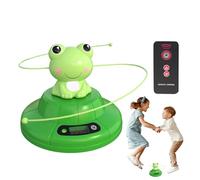 Máquina de cuerda de saltar automática, cuerda de saltar electrónica con control remoto, 2 velocidades ajustables, actividad de fitness para el gimnasio en casa, fiesta familiar