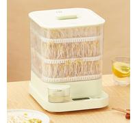 Máquina de cultivo de brotes de frijol, sistema automático de brotes de 3 capas con tanque de 1,5 L y pulverización de 360° para brotes de frijoles hechos en casa, yogur, vino de arroz