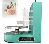 Máquina de decoración de pasteles, máquina de glaseado de bajo ruido con plato giratorio y rascador ajustable para pasteles de 4 a 12 pulgadas