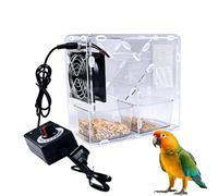 Máquina de descorticar Les pour Birds - Transparente y desmontable, tamiz para quitar las conchas, para periquitos Inseparables Conures Serenos Indoors