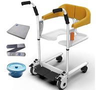 Máquina De Desplazamiento De Silla De Ruedas Móvil Cómoda Para Exteriores Para Baño, Andador De Desplazamiento De Pacientes Para El Hogar, Silla De Transferencia Falcon, Silla Con Inodoro, Silla De D