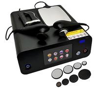 Máquina de diatermia Cet Ret Tecar Therapy de 448 kHz, dispositivo portátil de fisioterapia de tejido profundo y pérdida de peso, máquina para reafirmar la piel y aliviar el dolor corporal(Black)