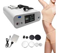 Máquina de diatermia para fisioterapia de 448k, máquina de tecarterapia con 8 sondas, 2 mangos y 1 placa negativa, energía ajustable del 0 al 100% y 2 modos de funcionamiento.
