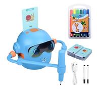 Máquina de dibujo robot - Batería recargable de 1800 mAh | Robot de actividades artísticas para niños | Juguete de dibujo interactivo para niños y niñas, niños, creativas, viajes, sc