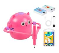 Máquina de dibujo robot, juguete de arte inteligente, construcción compacta con 100 tarjetas, ayuda práctica para preescolar, accesorio de aprendizaje, máquina educativa confiable para ga