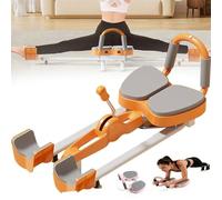 Máquina de división de Camisa de piernas 2 en 1 con Respaldo, Entrenador Ajustable de divisiones de 0-180 ° para flexibilidad, Equipo de Estiramiento de Capacidad de 440 LB Equipo de Gimnasio Orange