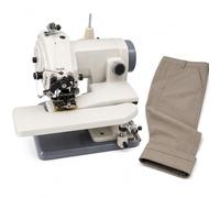 Máquina de Dobladillo con Puntada Invisible y Pedal, Sobrehiladora Eléctrica de Dobladillo Invisible 1200SPM, Longitud de Puntada de 3-8mm para Pantalones, Mangas, Calcetines y Alteraciones de Ropa