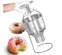 Máquina de Donas 3L, Depositador Manual de Donas con Tamaño Ajustable de 6 Engranajes, Dispensador de Tolva Para Colocar Donas, Ligero y Fácil de Operar, Soporte Para Hornear Donas de 50-90 Mm