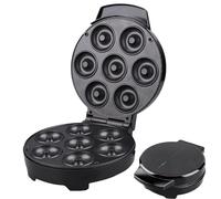 Máquina de Donuts | 7 cavidades Antiadherente Calefacción Doble Cara | Hacer Donuts Miniaturas, Gofres y Pasteles - Para Casa Oficina Restaurante Desayuno Sabor y