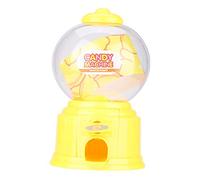 Máquina de dulces, Mini máquina, Máquina portátil para niños Máquina de dulces Mini dispensador de frijoles de plástico Regalo de jardín de infantes para niños(Amarillo)