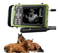 Máquina De Ecografía Móvil Para Uso Veterinario, Especializada En Confirmar Gestación En Ovejas Y Cerdos, Por Su Sonda 3.5MHz A Prueba De Agua Y Pantalla Nítida 5.6″(Machine+rectal probe)