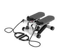 Máquina De Ejercicio A Paso: Máquina De Entrenamiento Paso con Escaleras con Bandas De Resistencia, Silenciosa Y Ajustable con Pantalla LCD, Equipo Cardiovascular De Cuerpo Completo