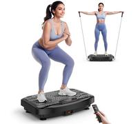 Vibration Plate Exercise Machine Weight Loss, Full Body Workout Vibration Plate Lymphatic Drainage, 199 Adjustable Speeds Power Shaping Waver Vibrating Plate 450 Lbs Capacity Fitness Platform Black