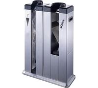 Máquina de embalaje automática de paraguas, soporte comercial para bolsas húmedas con 200 bolsas desechables, diseño de metal para un embalaje eficiente, fácil uso y almacenamiento