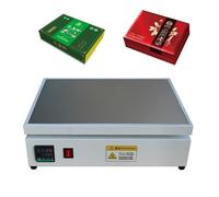 Máquina de embalaje manual de celofán, placa de calefacción de temperatura ajustable, sellador térmico comercial de PVC para cosméticos, eficiente emisión de calor circular