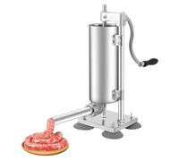 Máquina de embutidos manual vertical 3L, con 4 tubos de relleno, acero inoxidable, llenadora de salchichas, herramientas para carne, ser utilizado como, salón té, cocina, restaurante chino, etc