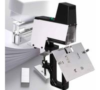 Máquina de Encadernación de Oficina Eléctrica - Resistente, Rápida Automática, Interruptor Costura Plana/Silla, Fuerza Ajustable 1-9 Niveles, Engrapadora Eléctrica