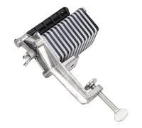 Máquina de Encaje de Cuero, Cortador de Encaje de Cuero de Mesa, Correa de Tira de Cuero, Cortador de Mano, Herramientas de Artesanía con 5 Cuchillas, Escritorio de Alimentación Manual, Herramienta de