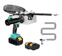 Máquina de encordar recargable de iones de litio, máquina de cableado de pared automática para electricistas, dispositivo de enhebrado con de guía de cable,