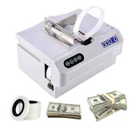 Máquina De Encuadernación De Billetes Empacadora Automática De Dinero Máquina De Flejado De Papel Por Inducción Con Contador Y Pantalla Lcd 2 S/mango Longitud Ajustable Para Cinta De Papel Criogénica
