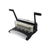 máquina de encuadernación, Máquina encuadernadora de 34 agujeros Máquina perforadora de agujeros cuadrados/agujeros redondos S303/SY303 Máquina encuadernadora de doble bobina 3:1(Round Hole SY303)