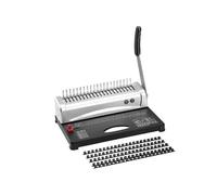 Máquina de Encuadernación, Máquina encuadernadora de espiral, encuadernadora de 21 orificios, for 450 hojas, con 100 lomos de espiral de 3/8"