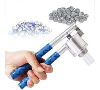 Máquina De Engarce Manual Botellas Perfume 13mm 15mm 18mm 20mm Herramienta Aleuminio Ajustable Sello Hermético Compacto Uso Laboral Hogar Profesional Sin Electricidad Mango Antideslizante Durable