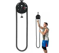 Máquina de entrenamiento de cuerda: equipo compacto de ejercicio en casa con resistencia ajustable y cuerda de grado industrial para un rendimiento duradero