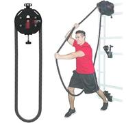Máquina de entrenamiento de cuerda infinita para el hogar, máquina de tracción de cuerda, sistema de cable de polea con resistencia ajustable, equipo de gimnasio en casa para agarre, brazos, espalda