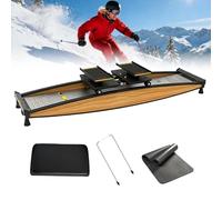 Máquina de entrenamiento de equilibrio con simulador de esquí, equipo de fitness en casa con resistencia ajustable, entrenamiento cruzado para todo el cuerpo para todos los niveles, modelado muscular