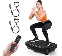 Máquina de entrenamiento de placa vibratoria, plataforma de vibración para drenaje linfático, 200 velocidades ajustables, placa vibratoria para moldeo de potencia, ayuda a perder peso, dar forma