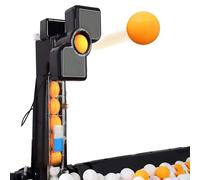Máquina de entrenamiento de tenis de mesa automática, robot portátil con red desmontable y función de servicio en bucle para entrenamiento y juegos de mesa