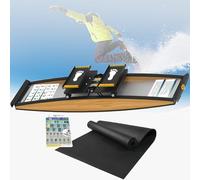 Máquina de Entrenamiento Esquí Máquina Elíptica 3D Resistencia Ajustable 0 a 100 kg Herramienta de Entrenamiento Fuerza y Equilibrio Resistencia Ajustable