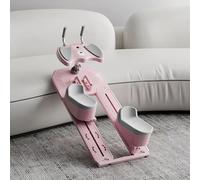 Máquina de entrenamiento para quemar grasa, máquina de abdominales para entrenamiento abdominal, espalda y glúteos, máquina, ajustable multifuncional equipo de entrenamiento,Rosado