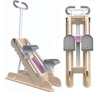 Máquina De Entrenamiento Vertical De Escaleras De Cardio De Carga De 330 LB para El Hogar, 4 ángulos Y 6 Alturas, Pedal De Manillar Ajustable, para Entrenamiento De Cuerpo Completo