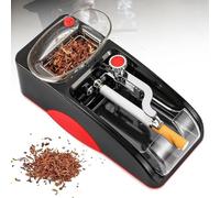 Máquina de Entubar Cigarrillos Eléctrica Automática, Inyector de Tabaco para Tubos de 8mm y 6,5mm, Máquina de Liar Portátil y Rápida, Herramienta DIY con Cepillo de Limpieza,Red-8mm