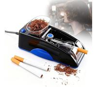 Máquina de Entubar Cigarrillos Eléctrica Automática, Inyector de Tabaco para Tubos de 8mm y 6,5mm, Máquina de Liar Portátil y Rápida, Herramienta DIY con Cepillo de Limpieza,Blue-6.5mm