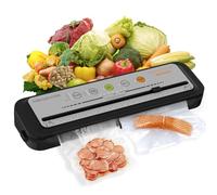 Máquina de envasado al vacío MegaWise | Nueva versión 2023 | Potencia de succión 80 kPa | Bolsas y cortador incluidos (blanco roto)