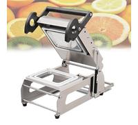 Máquina de envasado de alimentos a presión manual para llevar, máquina de embalaje semiautomática de alimentos, 7 ~ 8 veces/minuto, para verduras, frutas, carne, pescado, 14 x 14