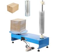 Máquina de Envoltura con Película Estirable Eléctrica, Dispensador de Película Estirable de 0-50r/min con Plato Giratorio de 30/35/40cm, Capacidad de Carga 220lbs, Máquina Industrial d 30cm turntable