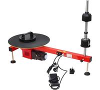 Máquina de envoltura eléctrica de película elástica con tocadiscos, envoltura de paleta de grado industrial para envío de almacén, dispensador automático de brazo giratorio