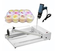 Máquina de envoltura retráctil con pistola de calor y sellador, herramienta de envoltura de mano 2 en 1 para embalaje y sellado, control de temperatura ajustable