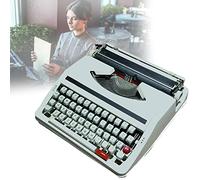 Máquina de escribir inglesa mecánica tradicional antigua, máquina de escribir vintage de uso normal, máquina de escribir manual retro portátil, portátil y fácil de usar para tomar notas, cartas