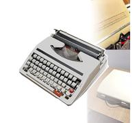 Máquina de escribir manual, acabado vintage, diseño portátil con botones flexibles para escritura a mano clara, perfecta para colecciones literarias y retro