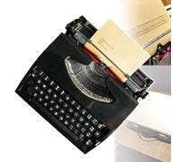 Máquina de escribir manual antigua (para escribir), con estuche de transporte, acabado vintage, botones flexibles portátiles, escritura clara, para sala de estar.,B