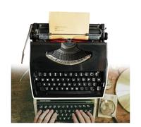 Máquina de escribir manual clásica, máquina de escribir vintage, cinta, impresión en dos colores, máquina de escribir tradicional, crear en cualquier momento, for escritores experimentados(Black)