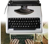 Máquina de escribir manual clásica, máquina de escribir vintage con impresión en dos colores para escritores experimentados y principiantes, perfecta para los amantes del estilo retro