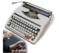 Máquina de escribir manual, máquina de escribir mecánica vintage antigua para flujo nostálgico, máquina de escribir inglesa portátil