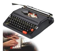 Máquina de escribir manual, máquina de escribir mecánica vintage antigua para flujo nostálgico, máquina de escribir inglesa portátil